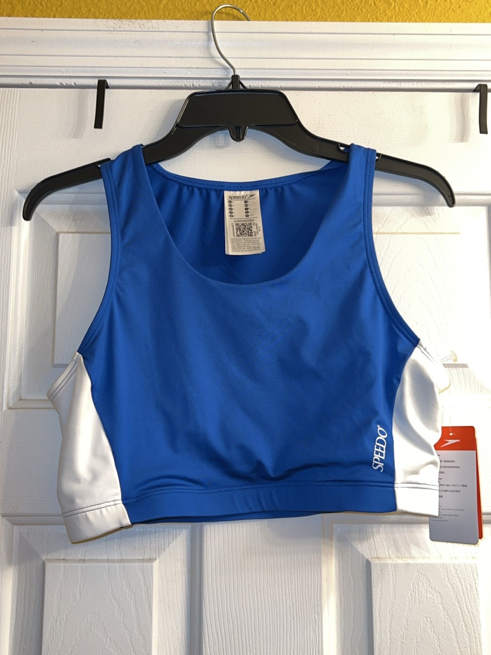 Speedo Women's Blue & White Crop Top